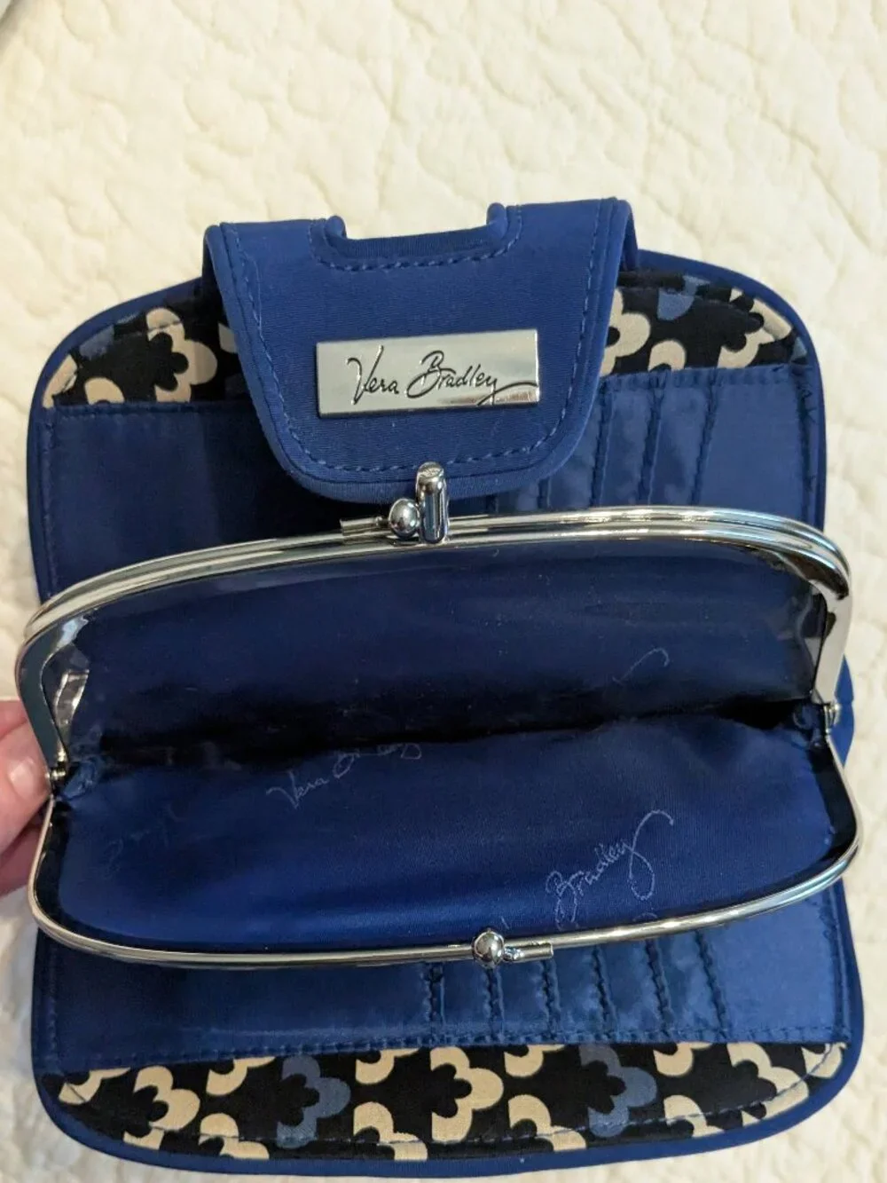 Blue Quilted Vera Bradley Wallet